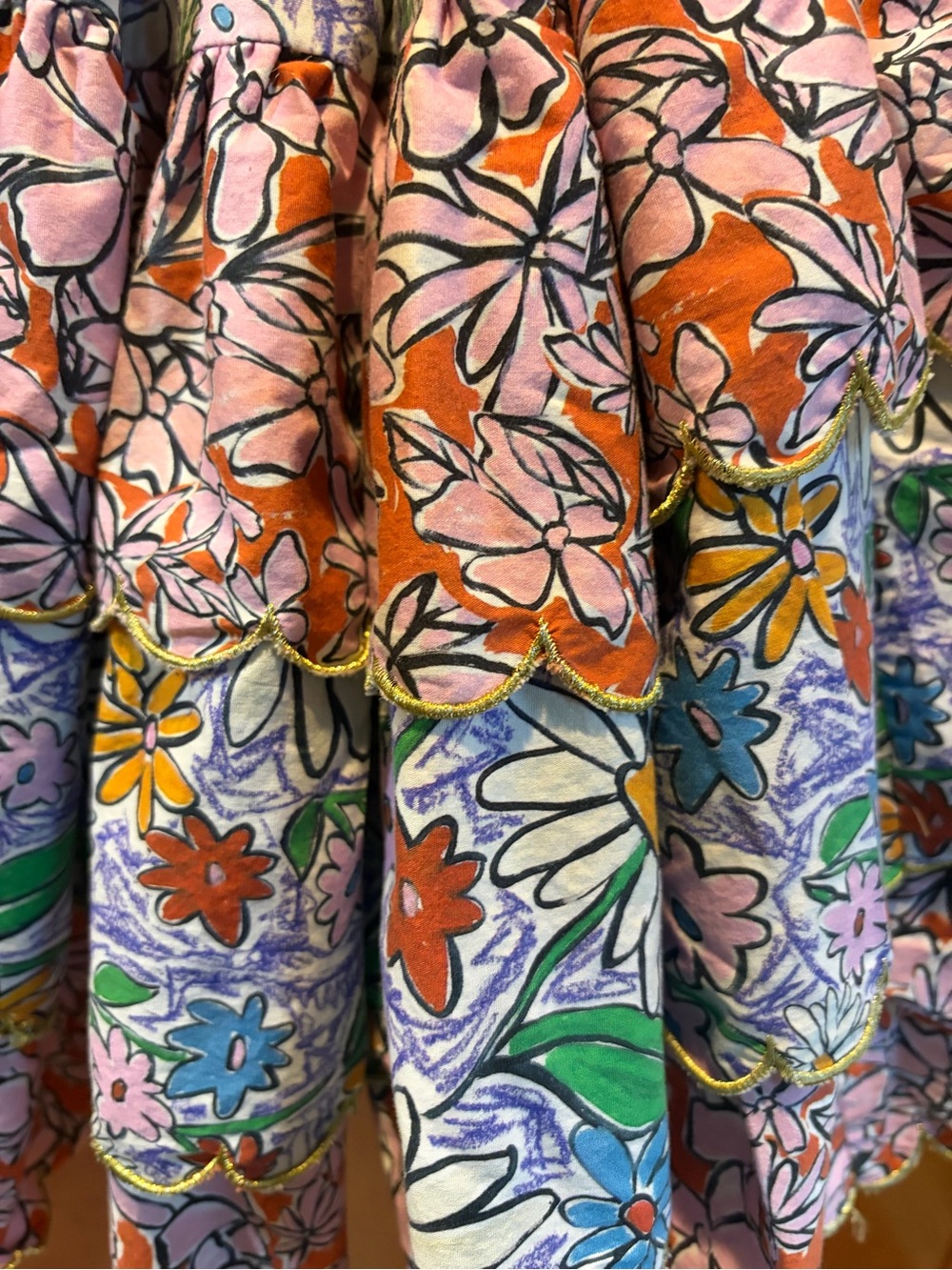 Celia B Floral Puff-Sleeve Dress a STUNNER! Size M Estimate (read description) - Picture 7 of 11